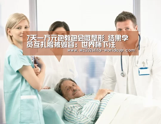 7天一万元包教包会微整形 结果学员互扎脸被毁容:世界杯下注(图1) 世界杯下注